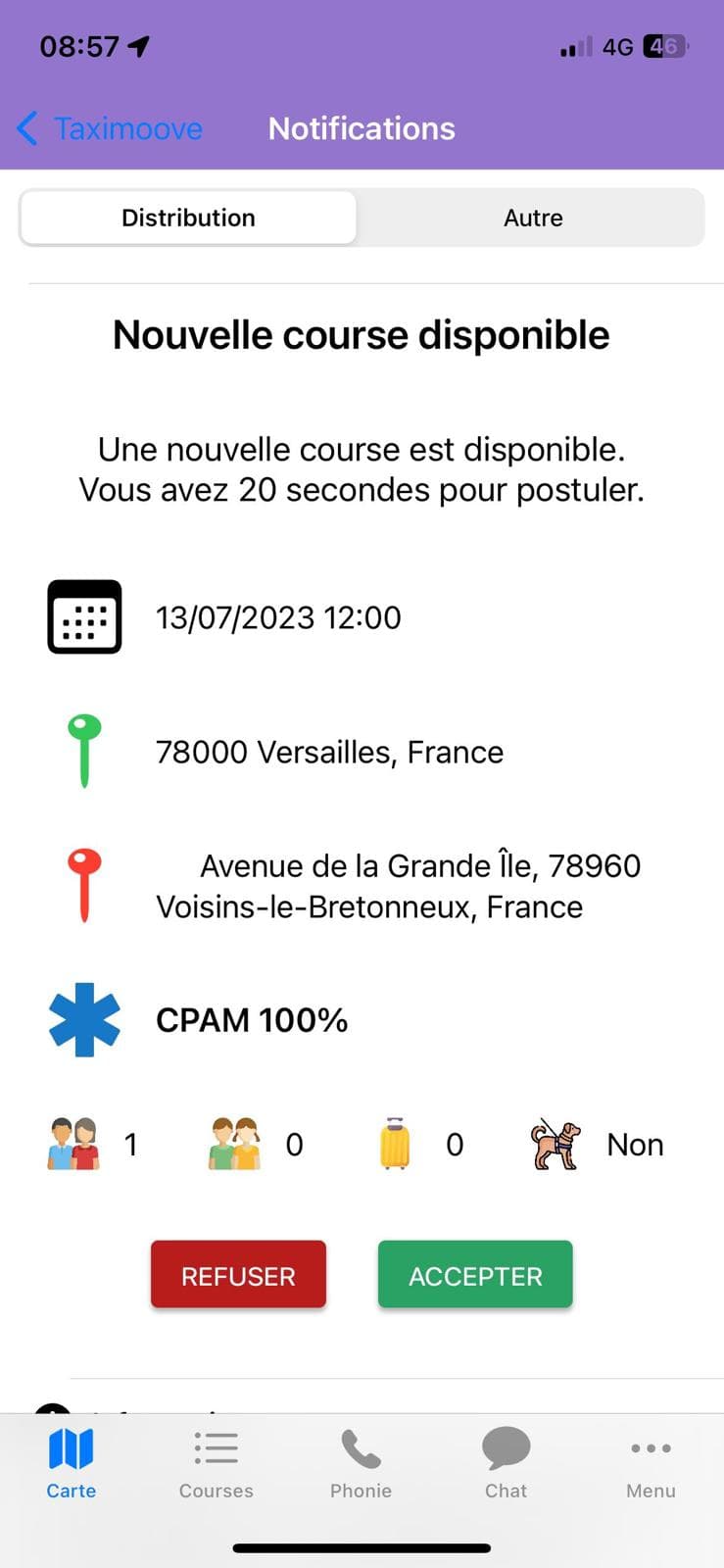 Nouvelle course